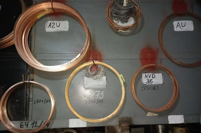 Прокладка мідна для ДВЗ NVD36 273x263- фото № 1