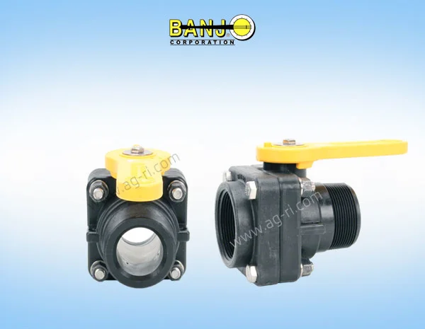 Ручной кран двухходовой шаровой Banjo VSMT200 на полевой опрыскиватель- фото № 1