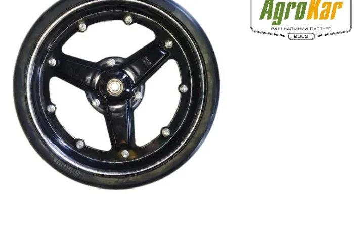 Колесо опроне з вирізом 4, 5”x16” ( чорне )- фото № 1