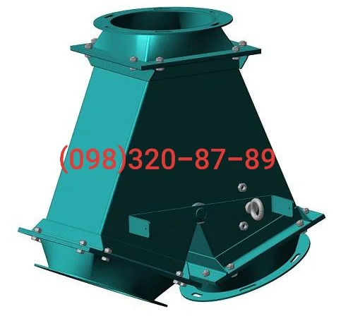 Клапан перекидной двусторонний ручной КДР- фото № 1