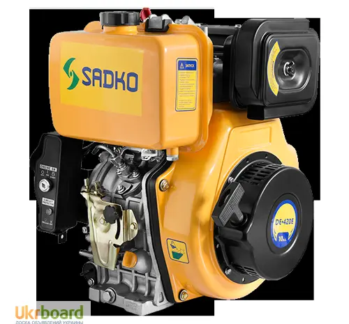 Двигатель дизельный Sadko (Садко) DE-420MЕ. 10.0 л.с. Шлицевой вал. Электростартер- фото № 1