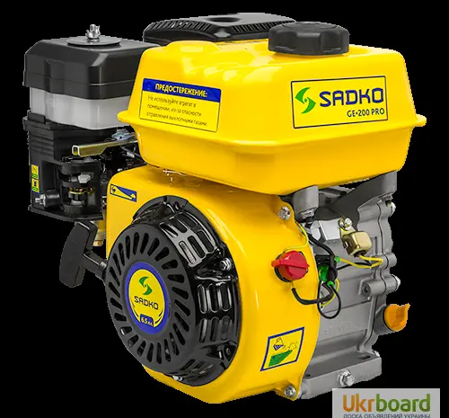 Двигатель бензиновый Sadko (Садко) GE-200 PRO (фильтр в масл. ванне). Оригинал. Гарантия- фото № 1