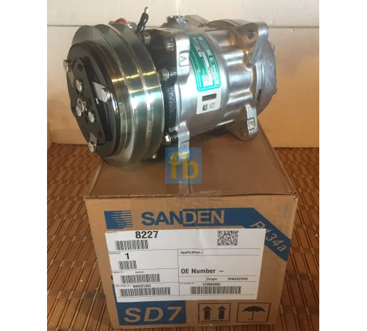 Компрессор SANDEN 7H15 SD 8227 Оригинал на NEW HOLLAND DEUTZ CLAAS CASE- фото № 1