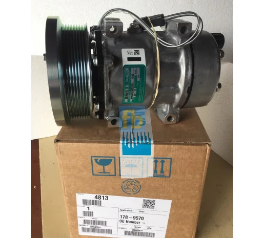 Компрессор sanden 7h15 sd 4813 на caterpillar, challenger, claas lexion, matrot- фото № 1