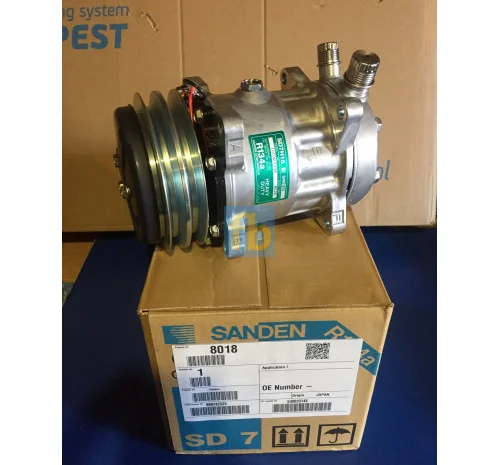 Компресор кондиціонера SD8018 New holland, deutz, fendt, jcb, massey ferguson- фото № 1