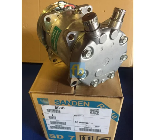 Компресор кондиціонера SD8018 New holland, deutz, fendt, jcb, massey ferguson- фото № 2