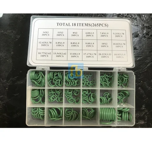 Набір ущільнювальних кілець кондиціонера 265 кілець 18 видів HNBR R134А- фото № 2