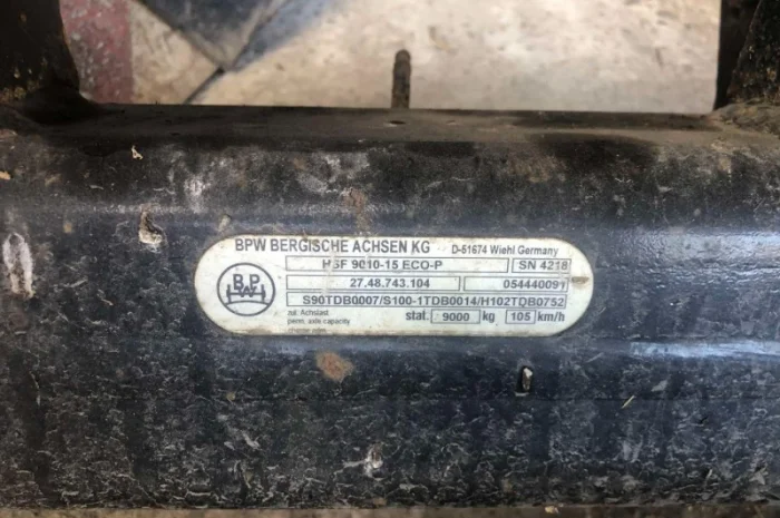 Осі BPW з німецького напівпричепу відмінний стан Комплектні- фото № 4