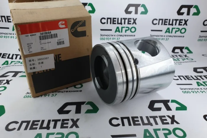 Поршень Cummins 6CT8.3, QSC8.3 3919564, 3923163, 3919928, 3802397- фото № 1