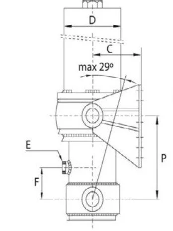 Гидроцилиндр 3-х штоковый (FC129-3-3880)- фото № 1