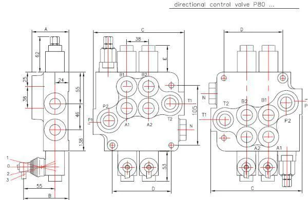 Моноблочный гидрораспределитель 4P80 Badestnost (Болгария)- фото № 2