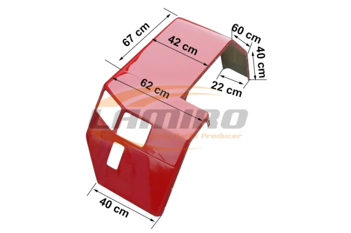 Case series 5000 maxxum задній бризковик ліва підкладка- фото № 1