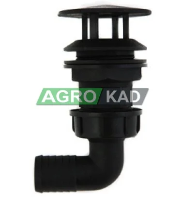 Патрубок всмоктувальний з коліном ø25- фото № 1