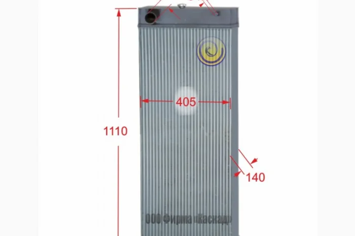 Радиатор водяного охлаждения двигателя экскаватора New Holland E 265- фото № 1