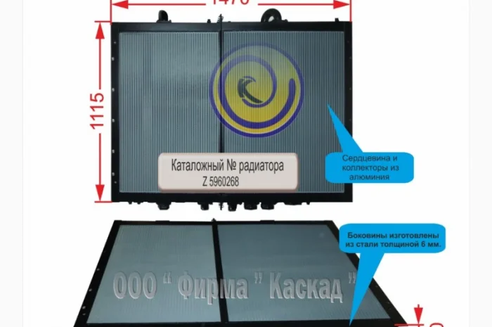 Радиатор AHV-IV-365- охлаждения масла- фото № 1