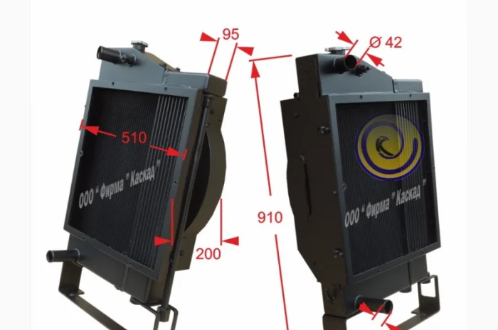 Радиатор водно-масляный погрузчика Manitou- фото № 1