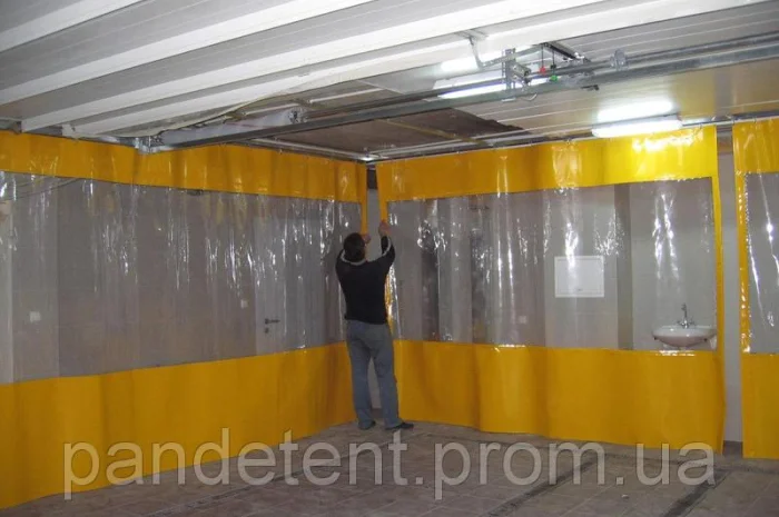 Защитные шторы для автомойки, цеха, производства. Штора ПВХ с бесплатной доставкой- фото № 3
