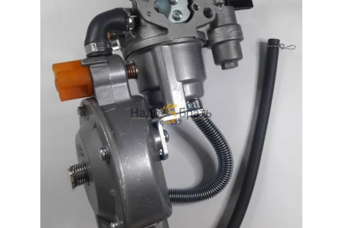 Карбюратор с редуктором газ/бензин на садовую технику, мотопомпа, щепорез, дровокол и т.д- фото № 1