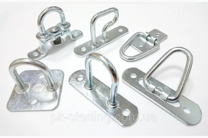 Скоба бортовая 25, 30, 45, 55мм для пломбировки тента ПВХ на кузов, прицеп- фото № 1