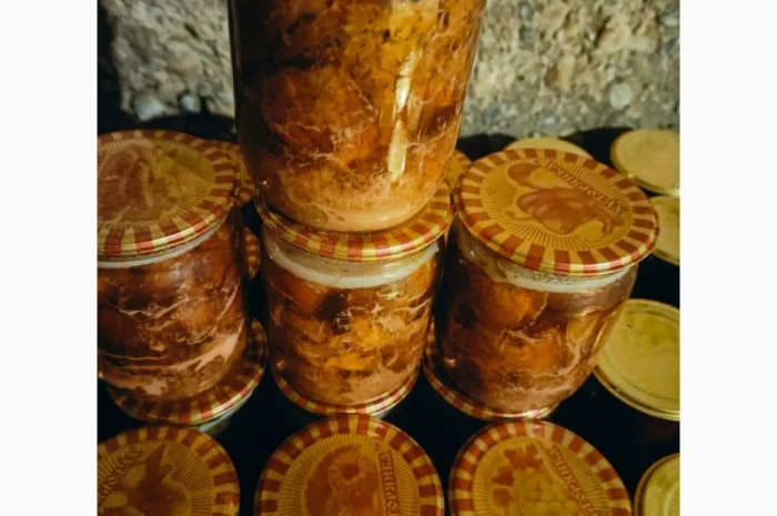 Тушенка з м'яса кози, домашня, автоклавна, по госту, 0.5л- фото № 1