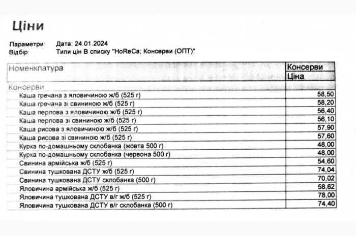 Тушонка яловича свинячя куряча- фото № 2