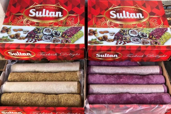 Рахат лукум, Рулет, Фруктовый, Султан, Микс восточные сладости в ассортименте Опт, Розница- фото № 6