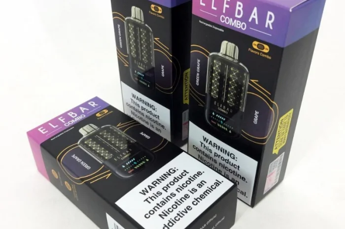 Сигарета ELF BAR COMBO 25000 тяг. Перемикання смаків. Зелене яблуко-Виноград- фото № 4