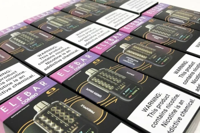 Сигарета ELF BAR COMBO 25000 тяг. Перемикання смаків. Зелене яблуко-Виноград- фото № 5