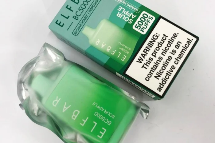 Ел сигарета ELF BAR 5000 тяг Кисле яблуко 5%- фото № 2