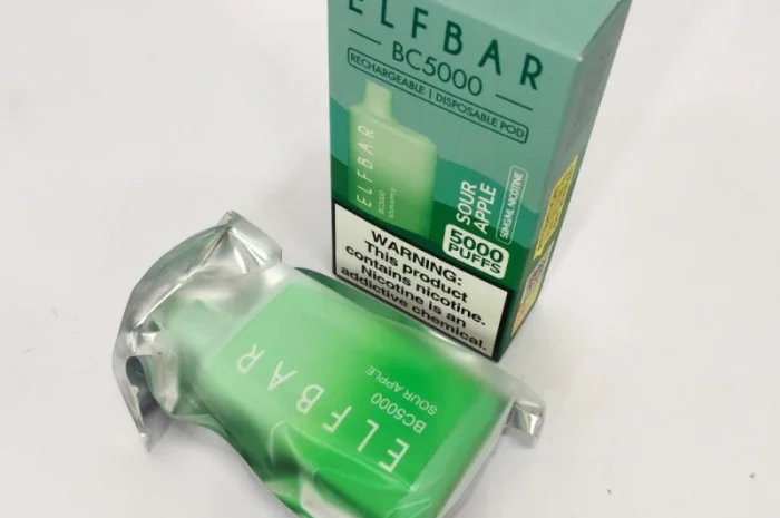 Ел сигарета ELF BAR 5000 тяг Кисле яблуко 5%- фото № 3