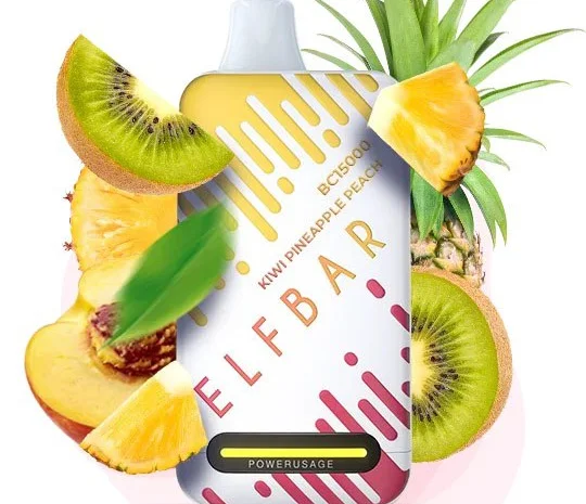 Е-сигарета ELF BAR 5% 15000 тяг, Ківі Ананас Персик- фото № 1