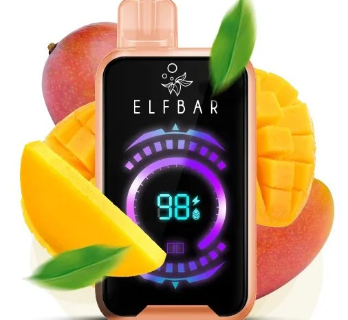 Електрона сигарета ElfBar Raya 20000 тяг •Подвійне Манго•- фото № 1