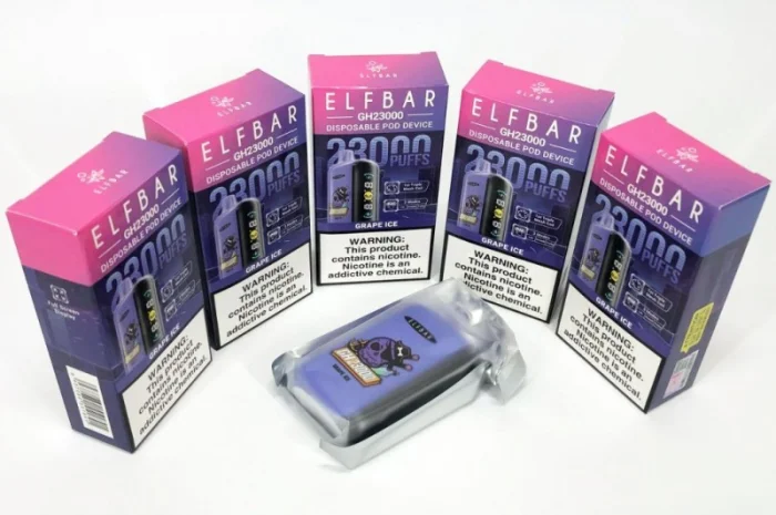 Електрона сигарета ELF BAR 5% 23000 тяг (Льодяний Виноград)- фото № 3