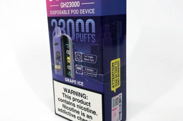 Електрона сигарета ELF BAR 5% 23000 тяг (Льодяний Виноград)- фото № 5