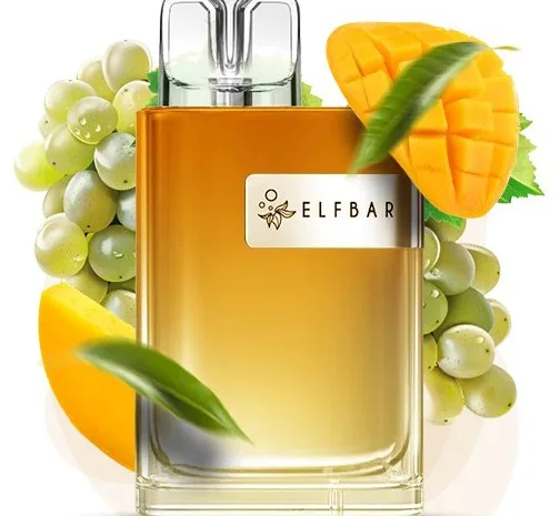 Сигарета ELFBAR CR 8000 тяг, 5% (Манго - Зелений Виноград)- фото № 1