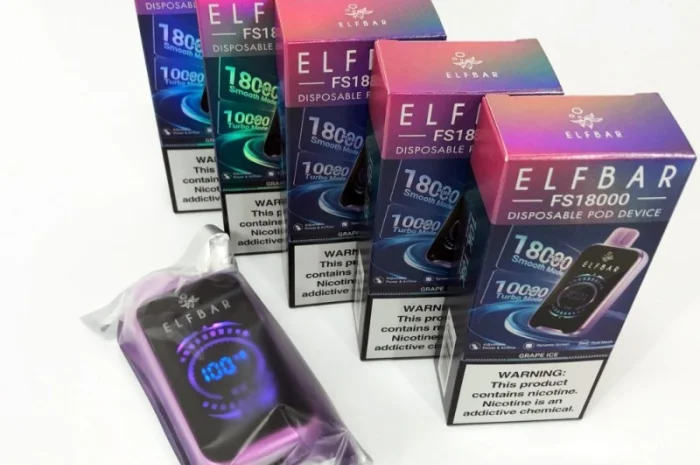 Електронная сигарета ELF BAR 18000 тяг (Виноград-Лёд)- фото № 3