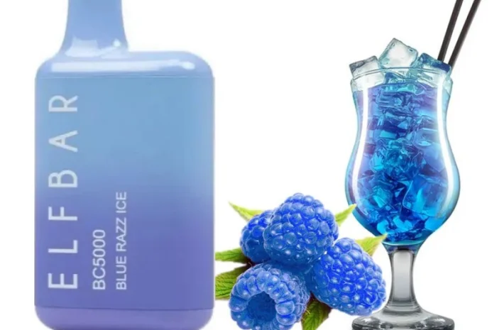 Електрона сигарета Elfbar BC 5% 5000 тяг • Синя малина з льодом •- фото № 1