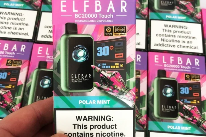 Сенсорна сигарета ELFBAR ВС 20000 тяг • Полярна М'ята •- фото № 2