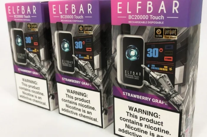 Сенсорна сигарета ELFBAR ВС 20000 тяг (Полуниця Виноград)- фото № 2