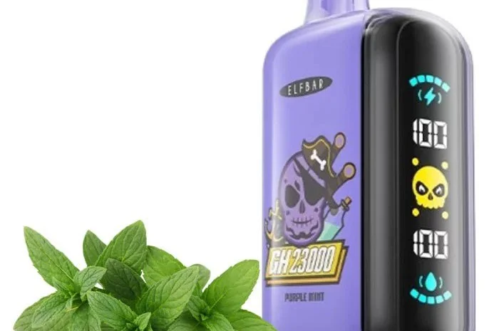 POD система ELF BAR 23000 тяг 5%, Пурпурна Мята- фото № 1