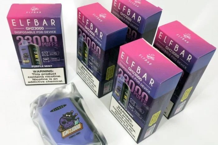 POD система ELF BAR 23000 тяг 5%, Пурпурна Мята- фото № 4