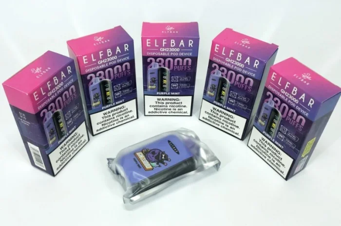 POD система ELF BAR 23000 тяг 5%, Пурпурна Мята- фото № 6