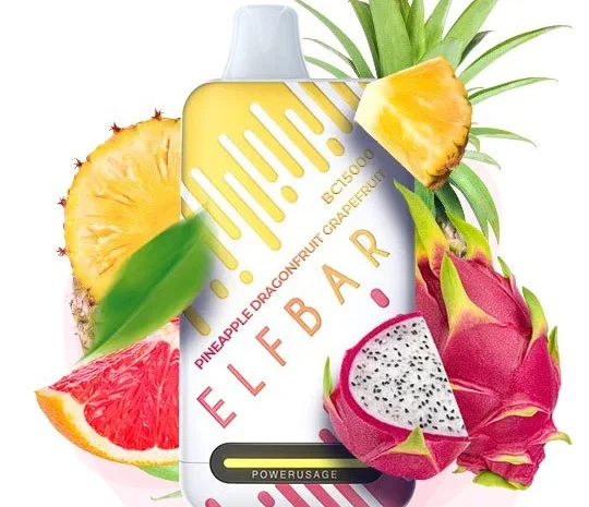 Е-сигарета ELF BAR 5% 15000 тяг, Ананас Драконовий фрукт Грейпфрут- фото № 1