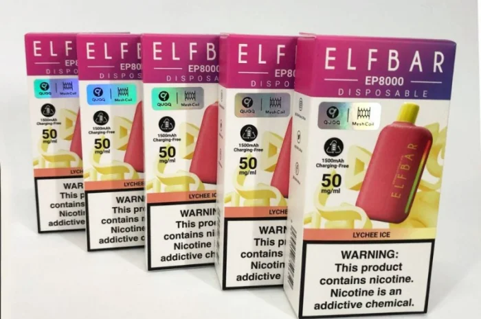 ПОД-система Elf Bar EP 8000 тяг, 5%:::Лічі з льодом- фото № 3