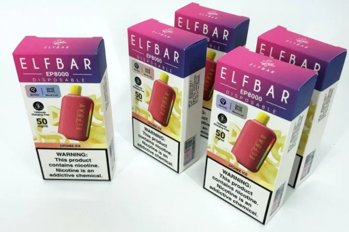 ПОД-система Elf Bar EP 8000 тяг, 5%:::Лічі з льодом- фото № 4