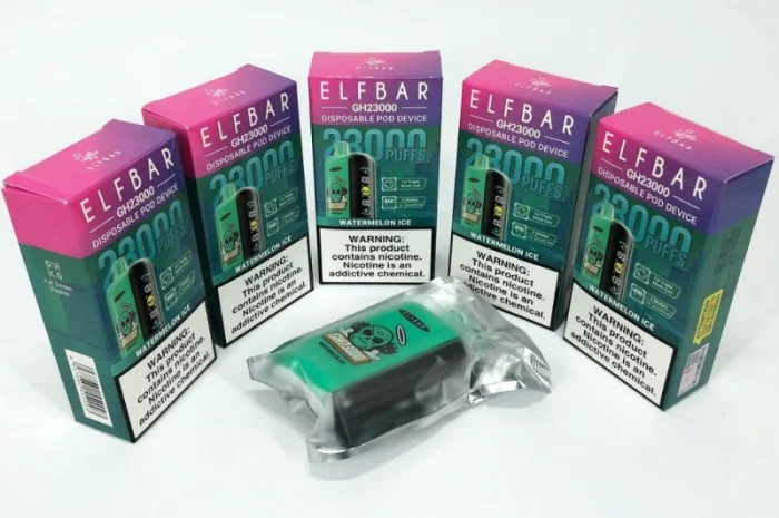 Електрона сигарета ELF BAR 5% на 23000 тяг (Льодяний Кавун)- фото № 3