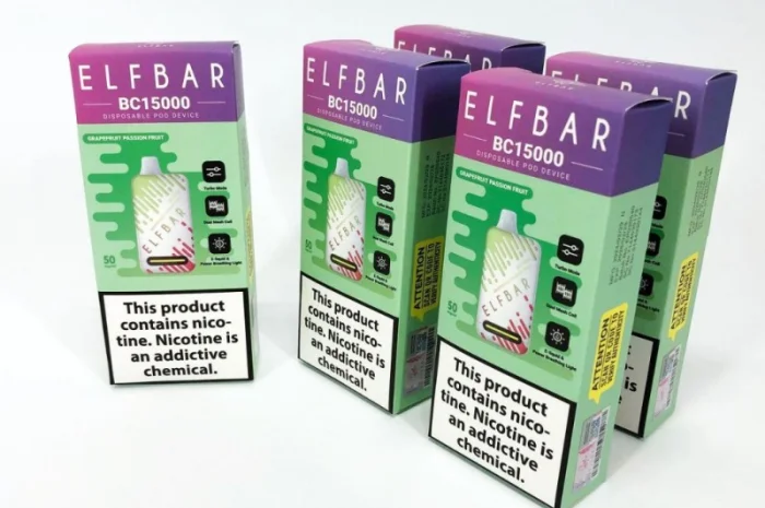 Е-сигарета ELF BAR 5% 15000 тяг, Грейпфрут Маракуя- фото № 4