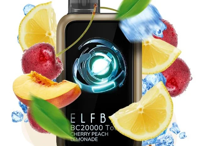 Сенсорна сигарета ELFBAR ВС 20000 тяг • Вишня • Персик • Лимонад •- фото № 1