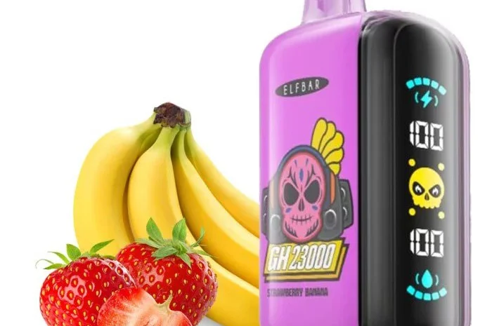 Електрона сигарета ELF BAR 5% 23000 тяг, Полуниця Банан- фото № 1