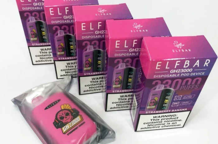 Електрона сигарета ELF BAR 5% 23000 тяг, Полуниця Банан- фото № 2